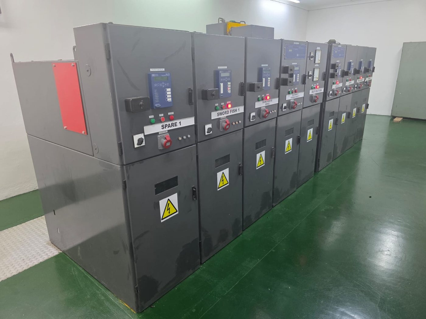 Completed J&P retrofit switchgear lineup in Richards Bay